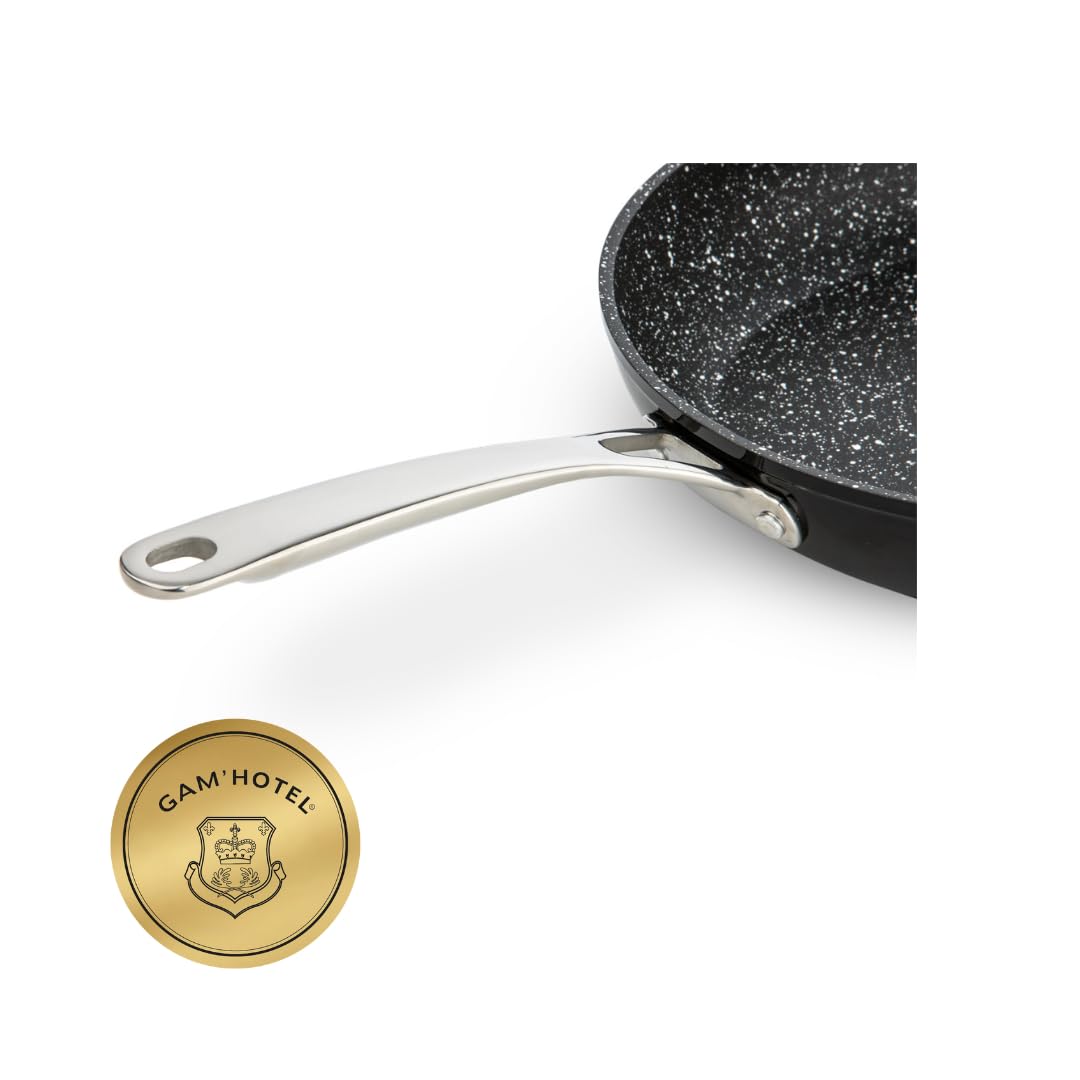 Gam'hotel - Sartén 28 cm negra antiadherente Greblon C2 inducción