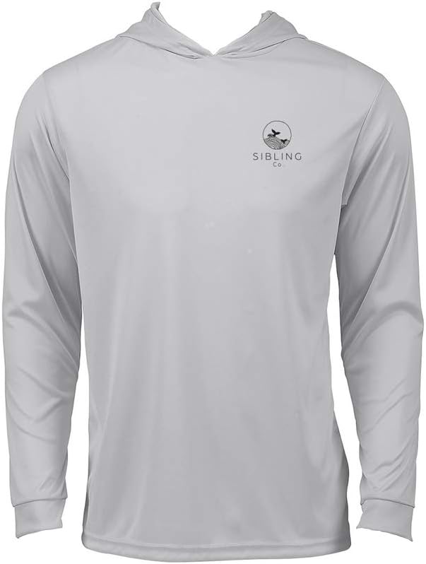 Long Sleeve Sun Shirt for Men and Women UPF 50+ Cool Dry Performance Hooded T-Shirt Best for Hiking and Fishing