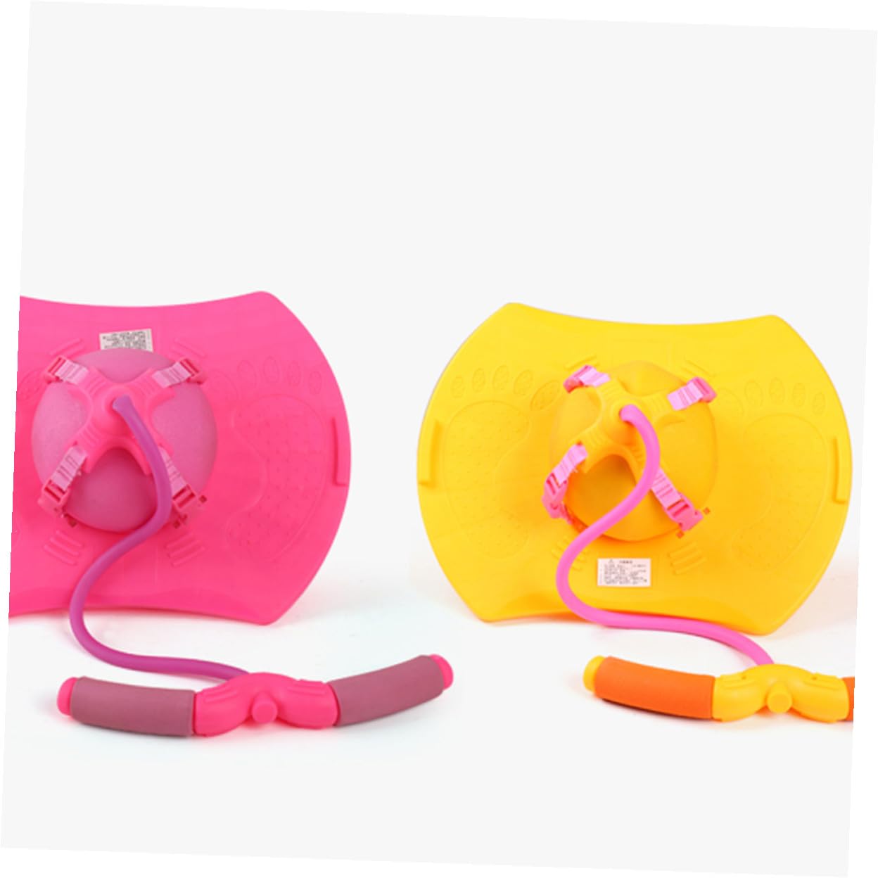 Balle Rebondissante avec Poignée en Silicone pour Garçons et Filles Rose | Jouet d'Extérieur pour Filles et Garçons en Silicone Bords Lisses pour Saut et Sport Activité Amusante Rose Extérieur