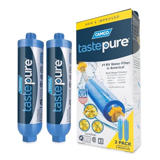 Camco TastePURE Inline RV Water Filter (2 Pack)