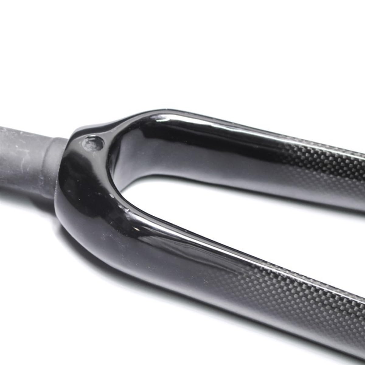 Horquilla rígida BMX de 20" de Fibra de Carbono 451, Delantera de 1-1/8", Tubo Recto, Freno de Disco, 9 * 100 mm, liberación rápida (Negro Brillante).