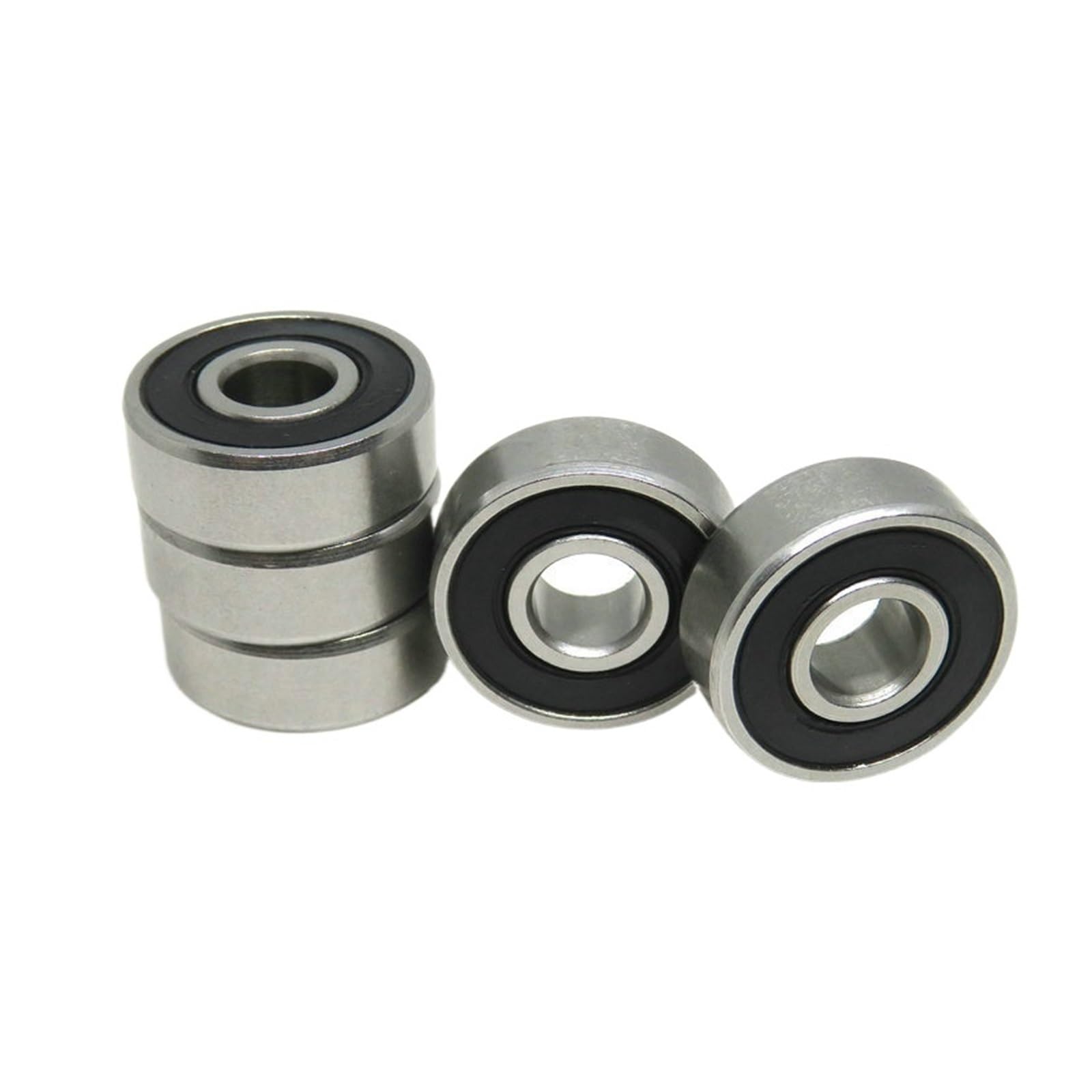 10 piezas S606RS Rodamiento 6x17x6 Rodamiento de bolas de acero inoxidable S606 2RS 6 * 17 * 6 Rodamiento miniatura
