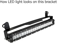 Vista 7 de iJDMTOY Barra de luz LED recta de 20 a 22 pulgadas, soporte de montaje de apertura de parrilla de parachoques inferior compatible con Ford F-250