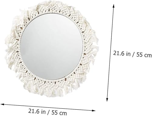 Miniatura 5 de Maquillaje redondo hecho a mano de la decoración de la pared del espejo del espejo de la rota