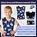 Janmercy Compression Vest for Kids Boys Soft Breathable Compression Vest Girls Cute Comfort for Back to School Children(Outer Space,Medium)