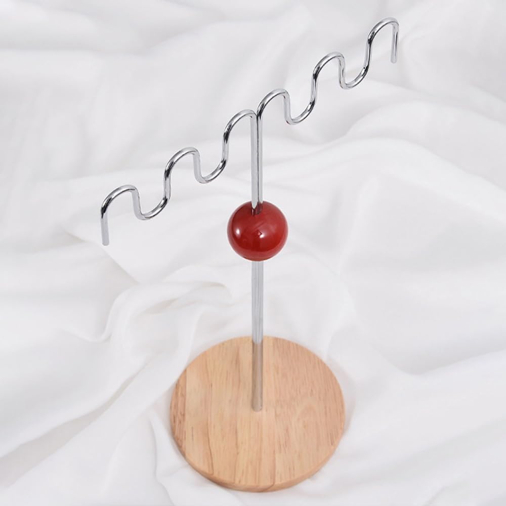 Uchwyt na biżuterię Vintage metalowy organizer na biżuterię stojak kolczyki | Naszyjnik do toaletki
