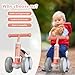 Baby Balance Bike Cute Toys for 1 Year Old Boy and Girl 12-24 Months Toddler Bike Baby Walker Riding Gifts for Boys Girls No Pedal Infant 4 Wheels Baby's First Birthday Gift (Pink)