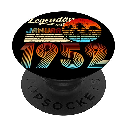 70º cumpleaños 70 leyendario desde enero de 1952 regalo PopSockets PopGrip Intercambiable