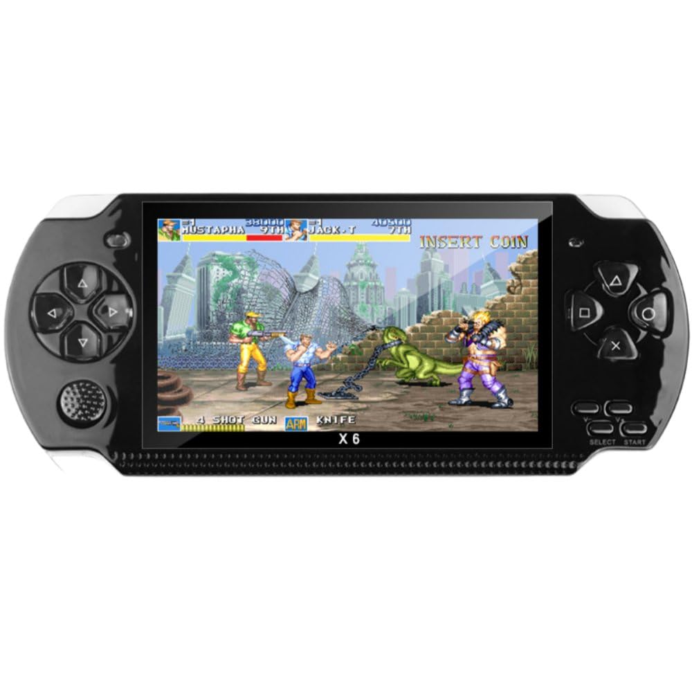 KCNN アーケード シミュレーター、レトロ ゲーム コンソール、大画面、ポータブル、家庭用に最適、長いバッテリー寿命 (ブラック)