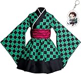 Rengoku Kyoujurou Dress Cosplay Costume kamado Tanjirou Kimono Suit Halloween Full Set Maid Outfit