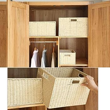 Amazon.co.jp: 天然 素材 収納 バスケット その他の収納 サイズ