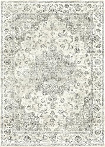 Alfombras lavables Rururug de 160x230 cm con diseño tradicional floral vintage para dormitorio 3