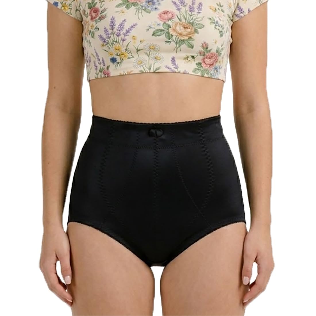 Fashionism Women's Black ’S Extra Firm Control Girdle Panty – High Waist Tummy Control Shapewear For Full Coverage Waist Cincher Briefs, Slimming Underwear, Postpartum Body Shaper Panties