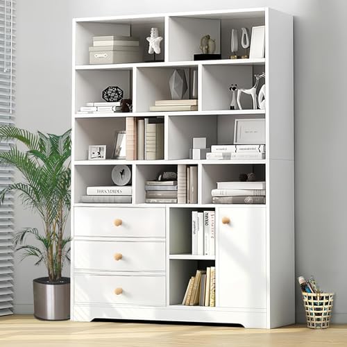 Review de muebles libreros COPPEL Top cinco. 1 Muebles Libreros marca Habitdesign