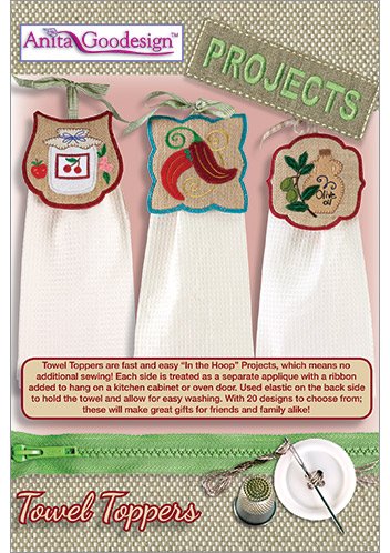 Anita Goodesign Embroidery Designs Towel Toppers