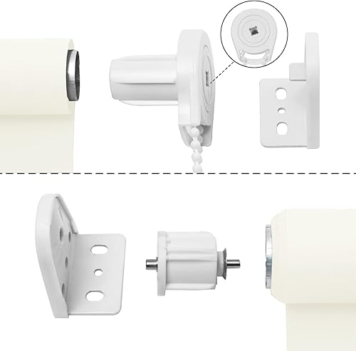 Miniatura 10 de NUTRO CHILL Persianas opacas con aislamiento térmico, persianas enrollables con protección UV para el hogar, cocina, baño (24 pulgadas de ancho x 68