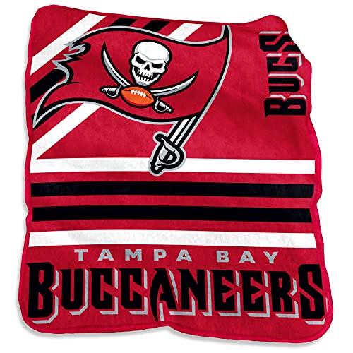 Logobrands 630-26C Tampa Bay Buccaneers 50'' X 60'' Plush Raschel Throw cover