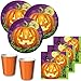 Produktbild 32 Teile Halloween Deko Set Kürbis Leuchte 8 Kinder