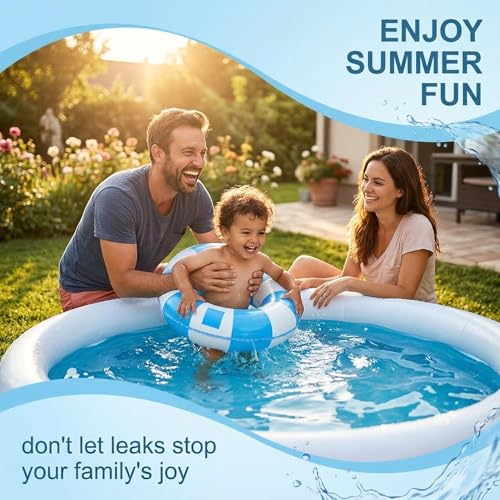 QEQSHQO 20 Stück Pool Flicken Selbstklebend Unterwasser Reparatur, Pool Reparaturset, Selbstklebende Reparaturflicken Pool für Schwimmbecken, Flicken Pool Selbstklebend, Für Wasserbett，Blau