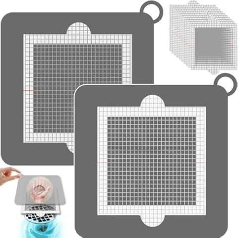 Goping 2 Pack Silicone Tub Stoppers with Hair Catchers Cover