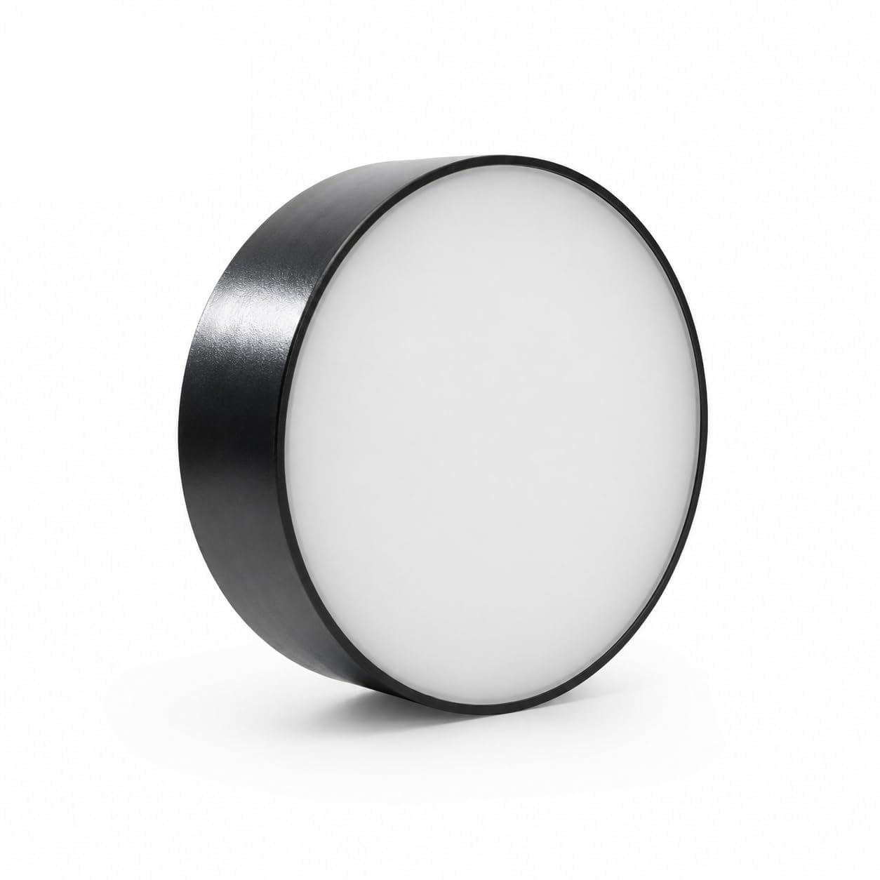 Round LED Surface Panel Light | Ultra Slim Ceiling Light | Modern Wall Mounted LED Lamp | Cool White Bright Light | Indoor Lighting for Home, Office, Kitchen, Hallway & Bedroom | Black (1, 8 W)-image-1