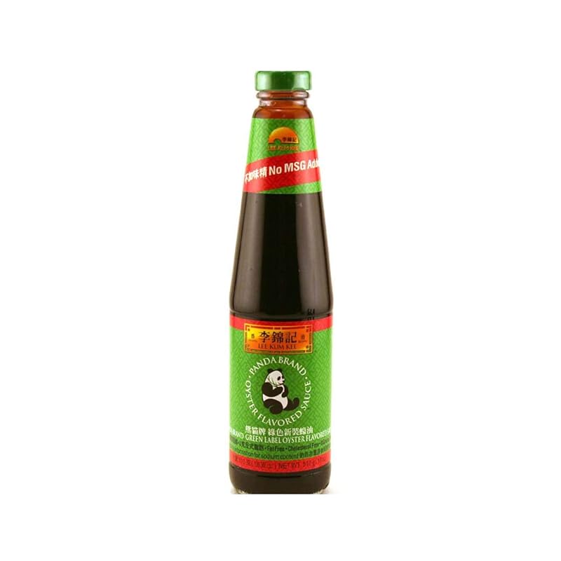 LKK Lee Kum Kee Panda Oyster Sauce (Panda Green Oyster 18oz, Pack of 3)
