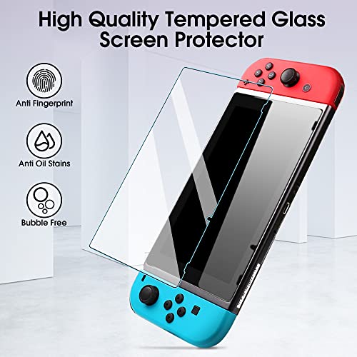 Arae [2 Pack] Screen Protector For Nintendo Switch, Hd Tempered Glass, Anti Scratch Compatible With Nintendo Switch, 6.2 Inch #TOP3