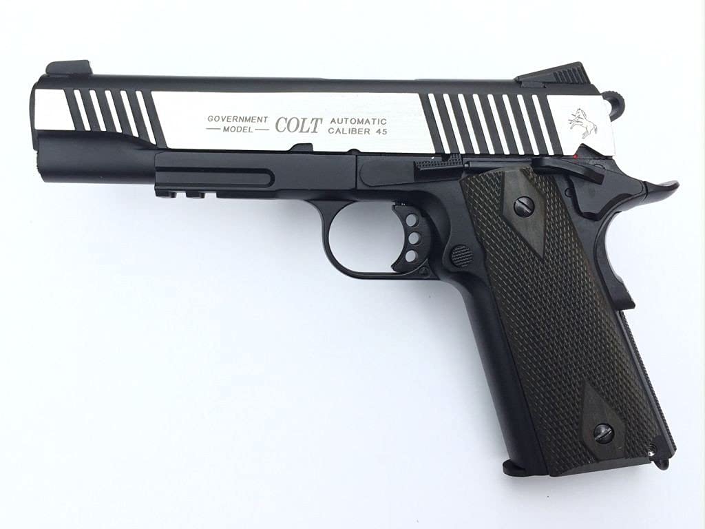 Colt 1911 Rail Gun Bicolor GBB CO2 6mm Pistola Airsoft Calibre 6mm
