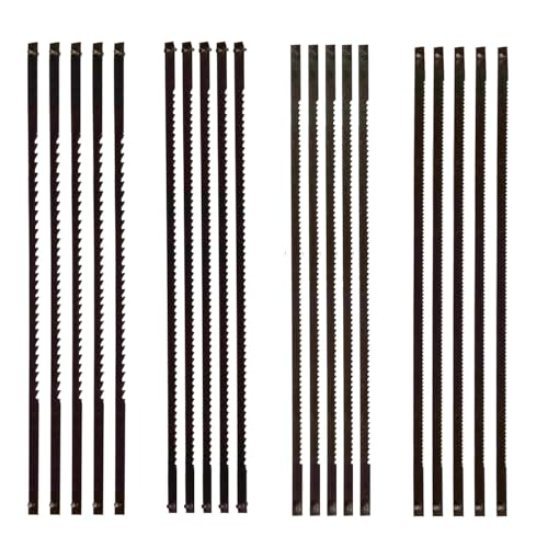 Xinlie 20 lame per sega a scorrimento, 10/15/18/24 denti, appuntate, lame per sega a scorrimento laterale, per segare legno, plastica, schiuma, metalli morbidi