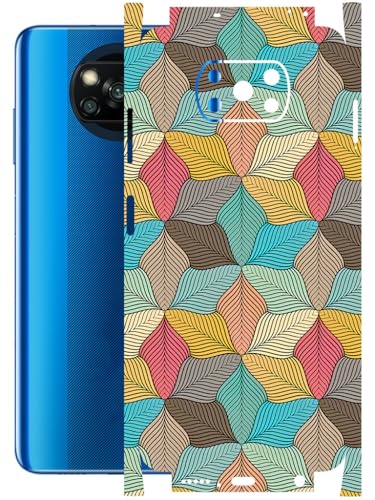 Image of AtOdds - Full Body Back Screen Guard Protector Film - Lamination Wrap Skin Sticker Compatible with Poco X3 PRO | Scratchproof Matte Finish (Autumn)