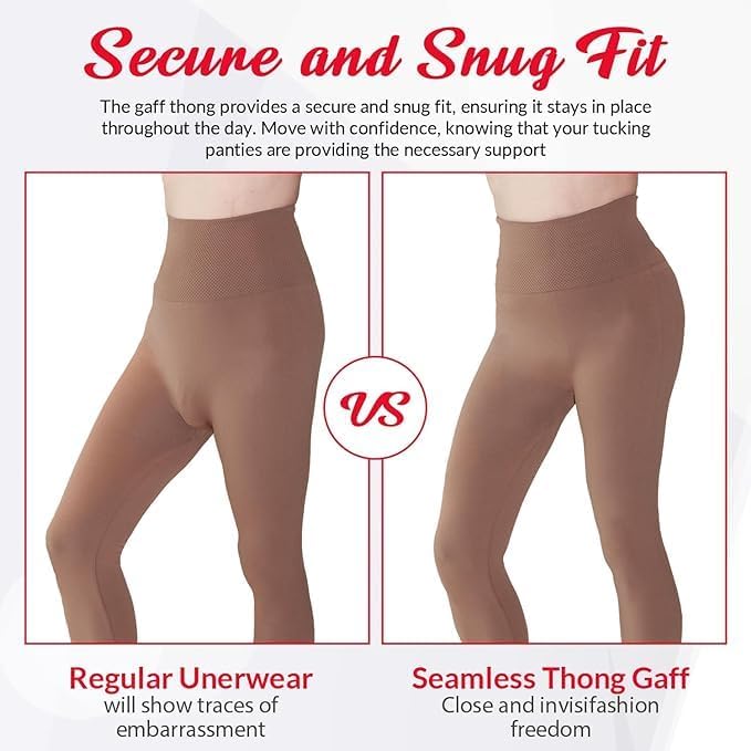 Gaff Thong Underwear Male Female Panties For Satin Crossdressers G String Sissy Transgender Clothes 2 pack4