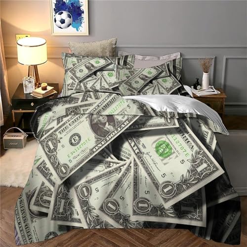 Housse de couette imprimé 3D super douce parure de lit respirante - 6