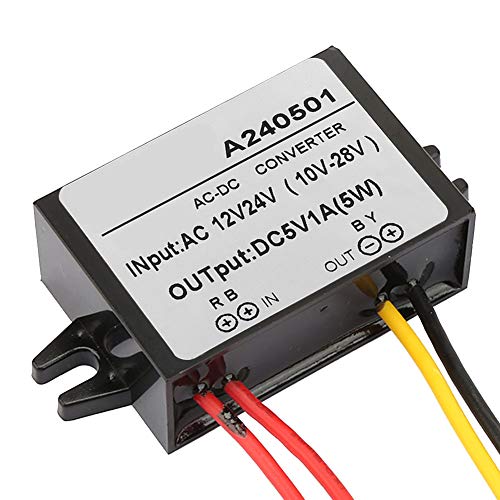 Generic Módulo Convertidor de 5V CC, Rendimiento Estable para Monitor de Pantalla de Coche, Cámara, Ventilador, Bomba de Agua, IP67, Resistente Al Agua y Al Polvo (1A)