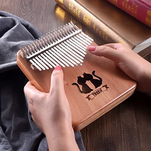 TREELF Kalimba Piano à pouce Mbira 21 touches Cadeau pour enfants et adultes débutants (couleur bois) - Les Beatles, Paul McCartney, John Lennon, RIngo Starr, George Harrison TREELF Kalimba Piano à pouce Mbira 21 touches Cadeau pour enfants et adultes débutants (couleur bois) – Image 8