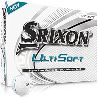 Srixon UltiSoft White - Dozen Golf Balls - Soft Feel - Very Low Compression - Control and Feel - Premium Golf Accessories and Golf Gifts