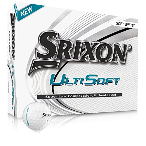 Srixon UltiSoft White - Dozen Golf Balls - Soft Feel - Very Low Compression - Control and Feel - Premium Golf Accessories and Golf Gifts Srixon UltiSoft White - Dozen Golf Balls - Soft Feel - Very Low Compression - Control and Feel - Premium Golf Accessories and Golf Gifts
