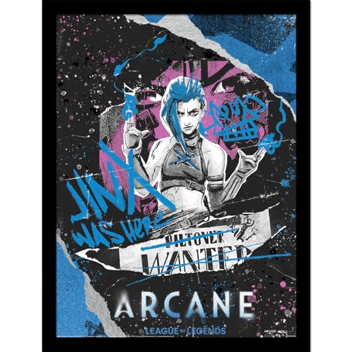 Arcane (Jinx Was Here) Collector Print, Official Licensed Merchandise, Collectible Gift for Fans, Home, School or Office Use