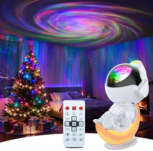 Rossetta Astronaut Galaxy Star Projector, Night Light Projector for Kids