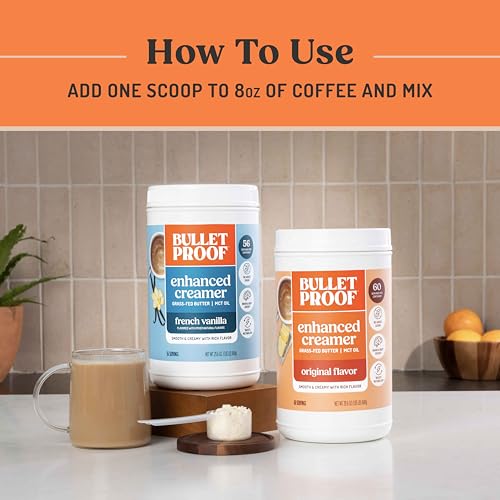 Image of Bulletproof Original Creamer, 29.6 Ounces, Keto Coffee Creamer with MCT Oil and Grass-Fed Butter, Value Offering (Pack of 2)