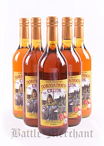 6x Normannentrunk, Apfel Met, 0,75l Flasche - Wikingermet - Met - Honigmet - Honigwein