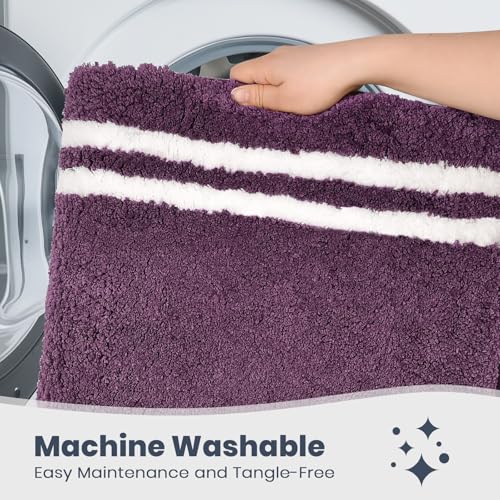 Tapis de douche violet pour baignoire et évier de salle de bain - 7