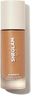 Skinfinite Hydrating Foundation Flawless Dewy Foundation Hydrating Coverage Invisible Pore Concealer Pore-less Non-Greasy Lightweight Natural Soft Liquid Foundation-Earth
