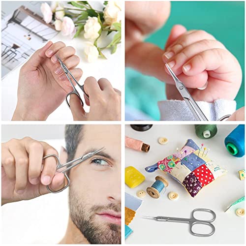 URAQT Nagelschere Hautschere, Nagelhautschere Nagelscheren Nagelhautzange aus Rostfreiem Edelstahl, Baby Fingernagelschere mit Gebogener Spitze, Nail scissors für Fuß und Fingernägel