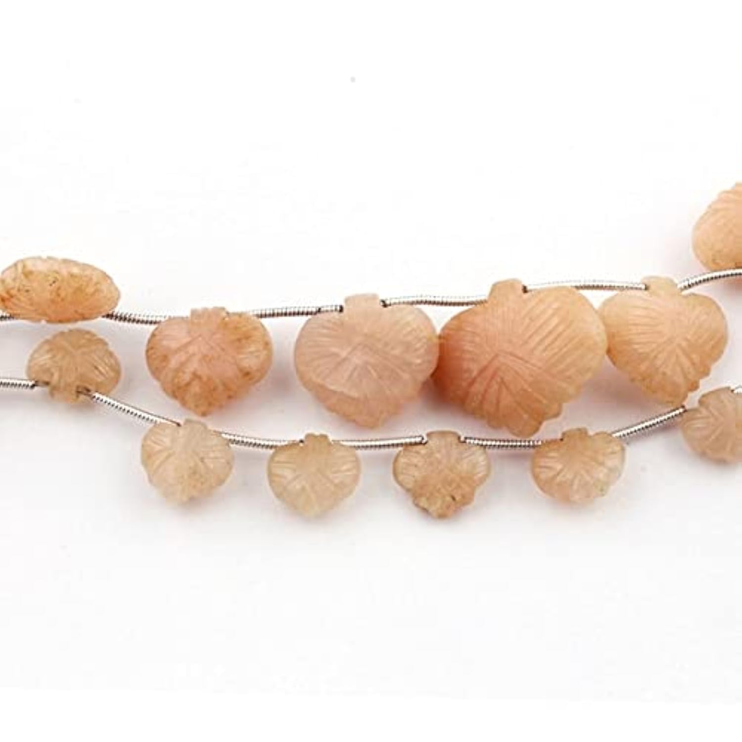 Perles opale rose briolettes sculptées 13mm-22mm pour customiser des bijoux fins
