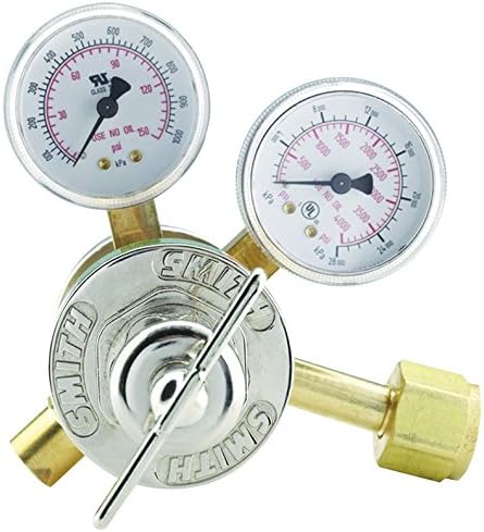 Smith® Oxygen Two Stage Regulator for Oxygen Tanks Model 35-125-540 Jewelry Making Soldering Welding Supplies