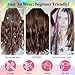 Hair Tinsel 8 Packs 1600 Strands 50 Inch Tinsel Hair Extensions Brown Heat Resistant Glitter Sparkling Shinny Fairy Hair Accessories for Women(Brown, 50Inch)