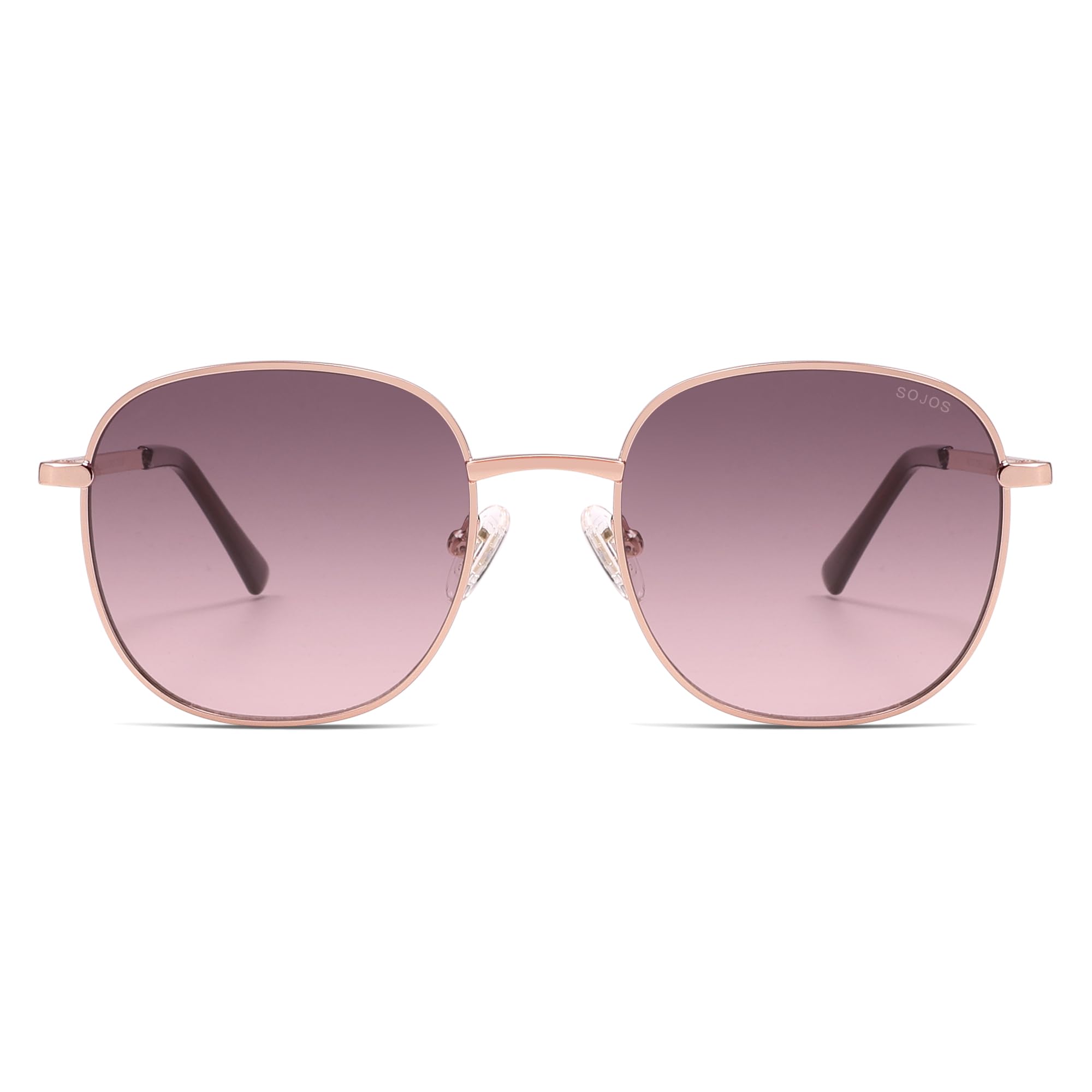 SOJOS Retro Rechteckig Metall Sonnenbrille SJ1137 | UV400-schutz, leichter rahmen, langlebig, für damen/herren