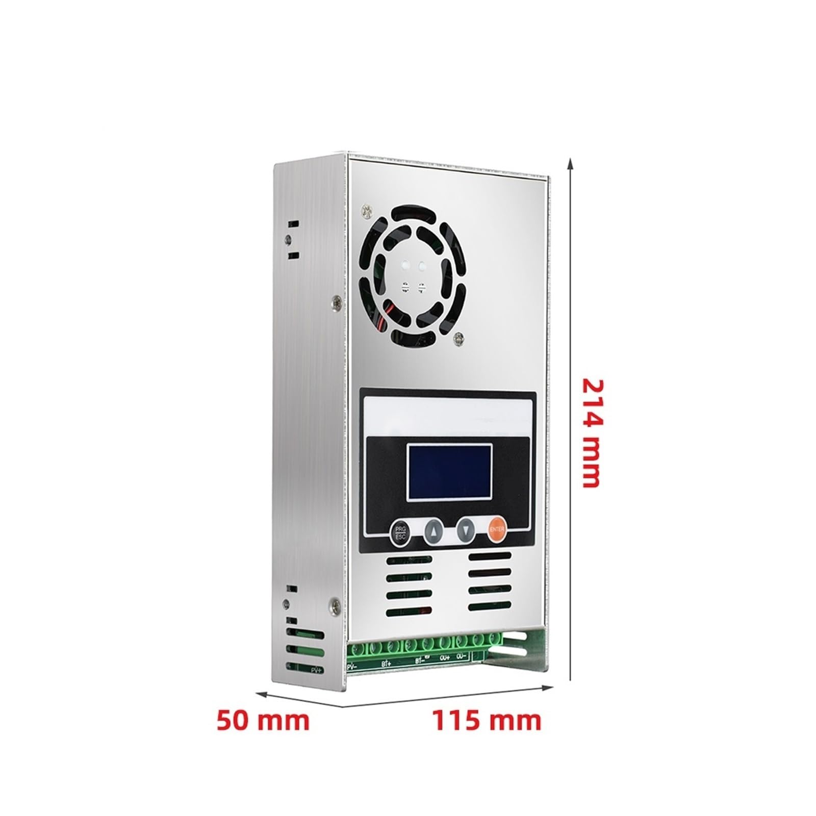 Kontroler Słoneczny, 40A MPPT Regulator ładowania słonecznego 12V 24V 36V 48V Automatyczny regulator panelu słonecznego Wyświetlacz LCD