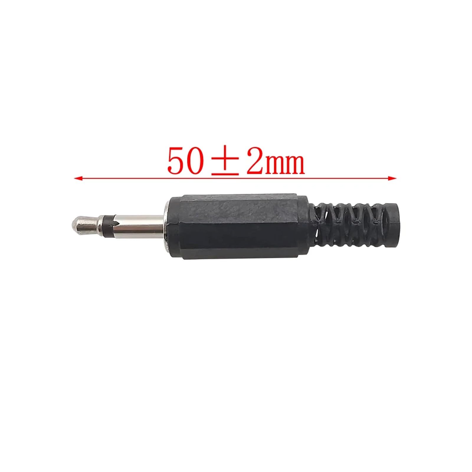 Générique Adaptateur Audio Mono en Plastique, Prise mâle de 3.5 Mm, monocanal, connecteur câble d'extension à souder, Jack 5mm, pièces