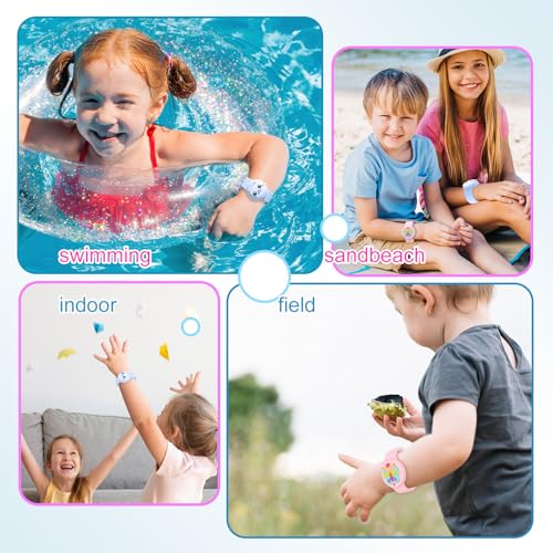 Image of Waterproof Air tag Bracelets for Kids (2 Pack) - Soft Silicone Hidden Air tag Wristband - Lightweight GPS Tracker Holder Compatible with Apple Airtag Band for Child